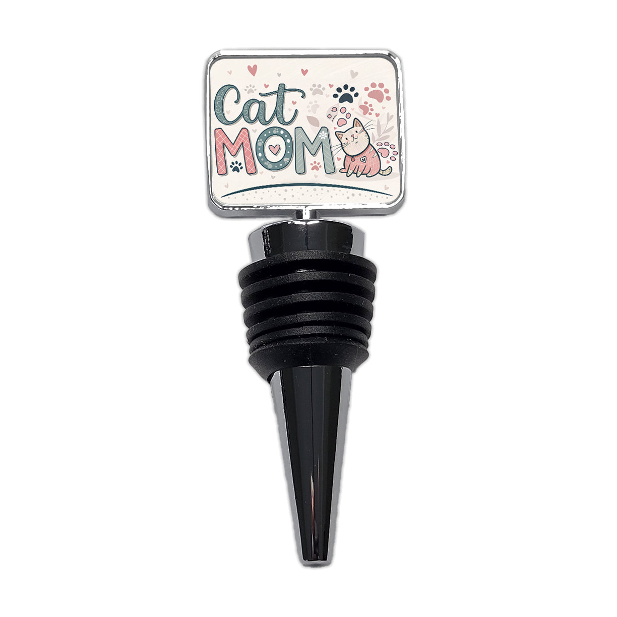 Cat Mom Cute Wine Bottle Stopper