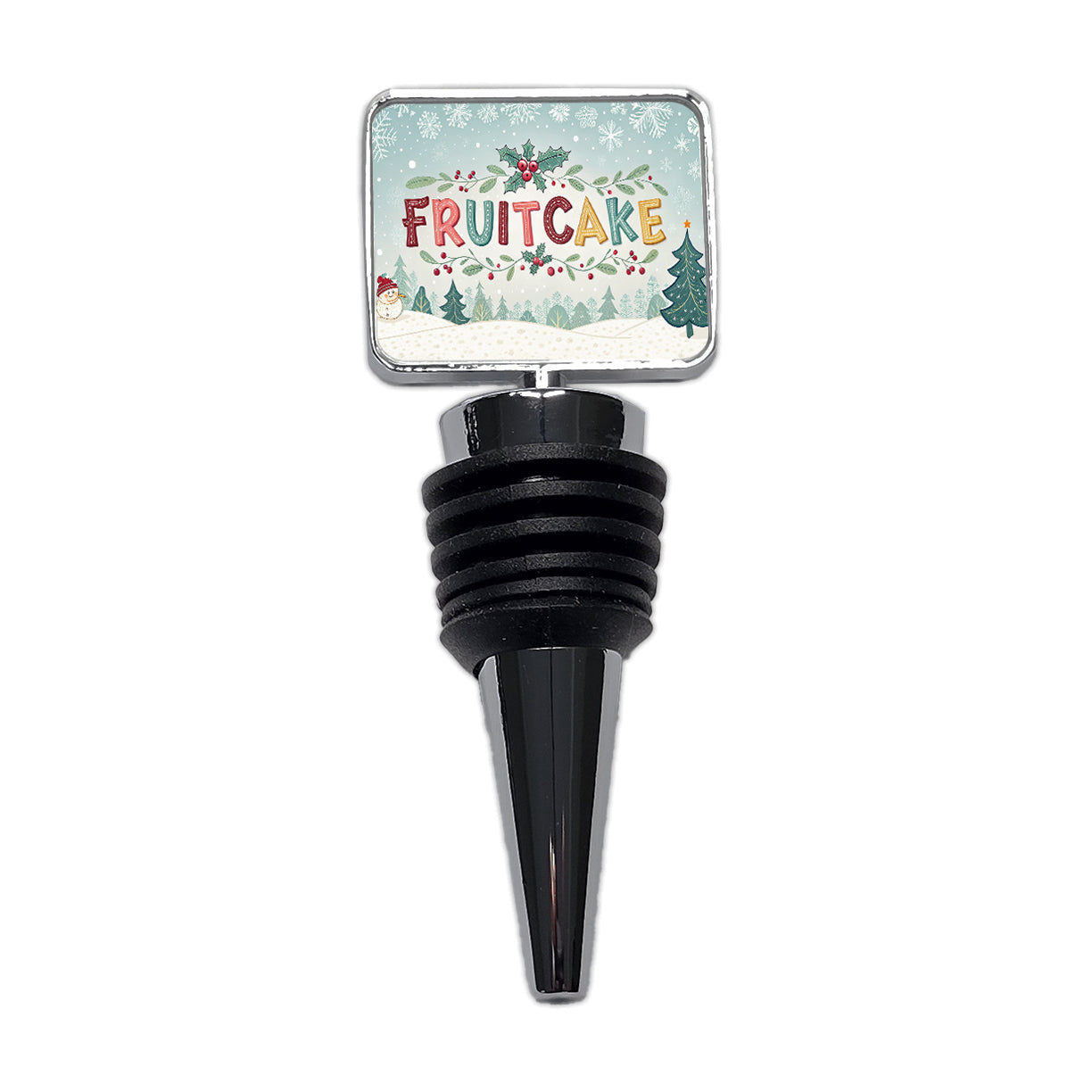 Fruitcake Holiday Fruitcake Crazy Funny Wine Bottle Stopper