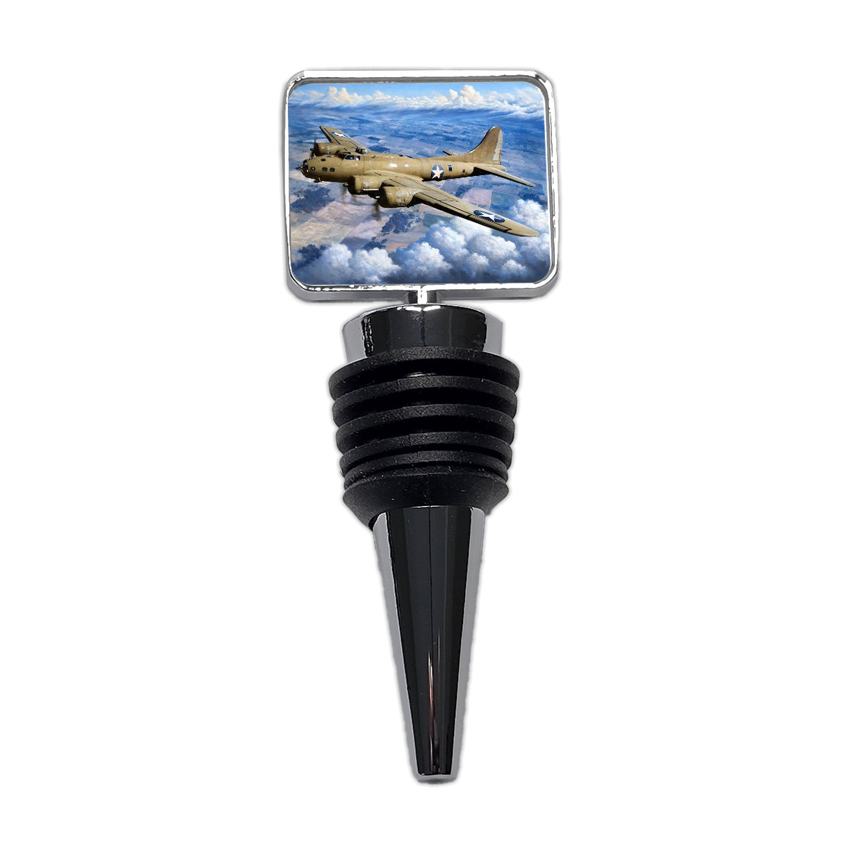 B-17 Flying Fortress WWII United States Air Force Heavy Bomber Wine Bottle Stopper