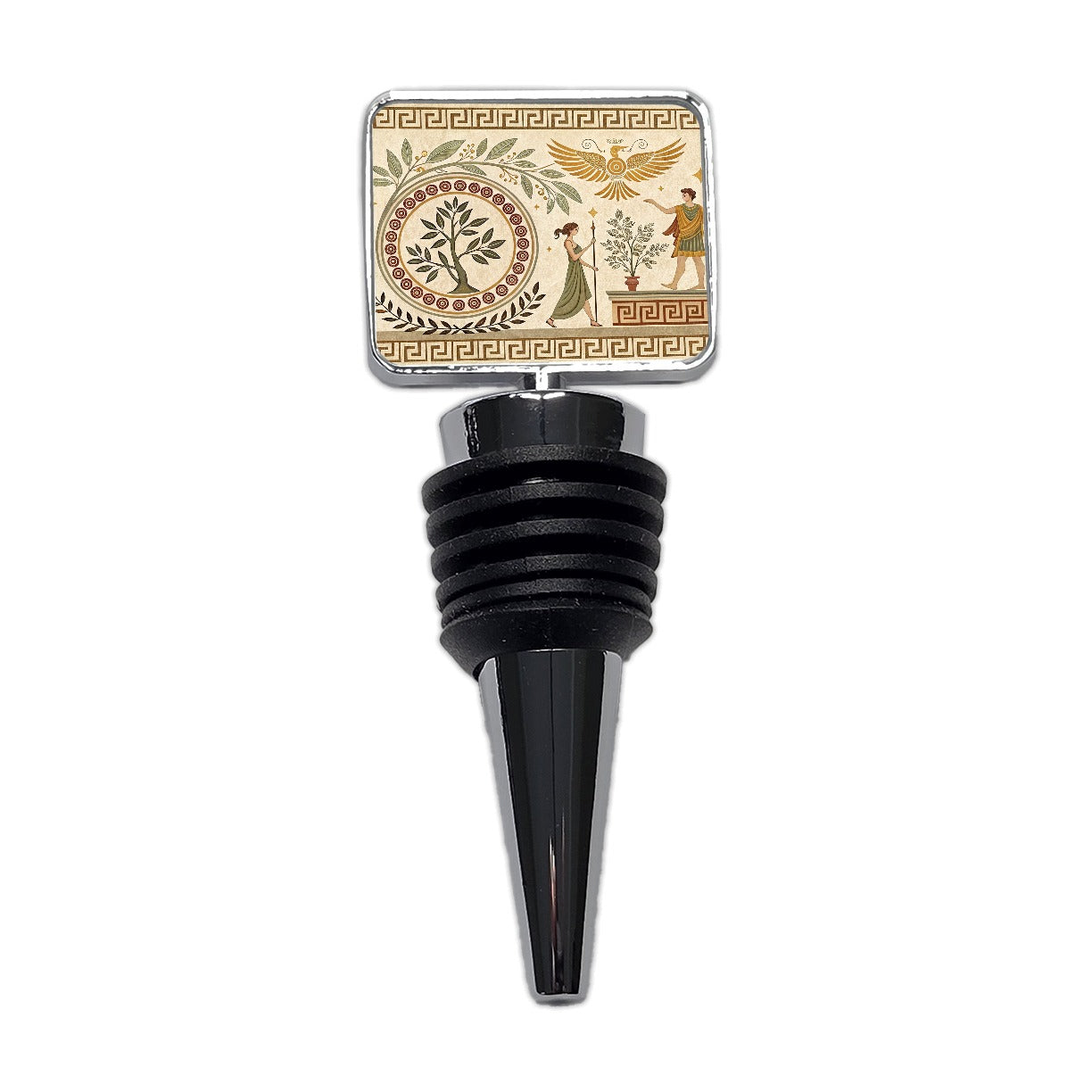 Ancient Greek Tree Pattern Wine Bottle Stopper