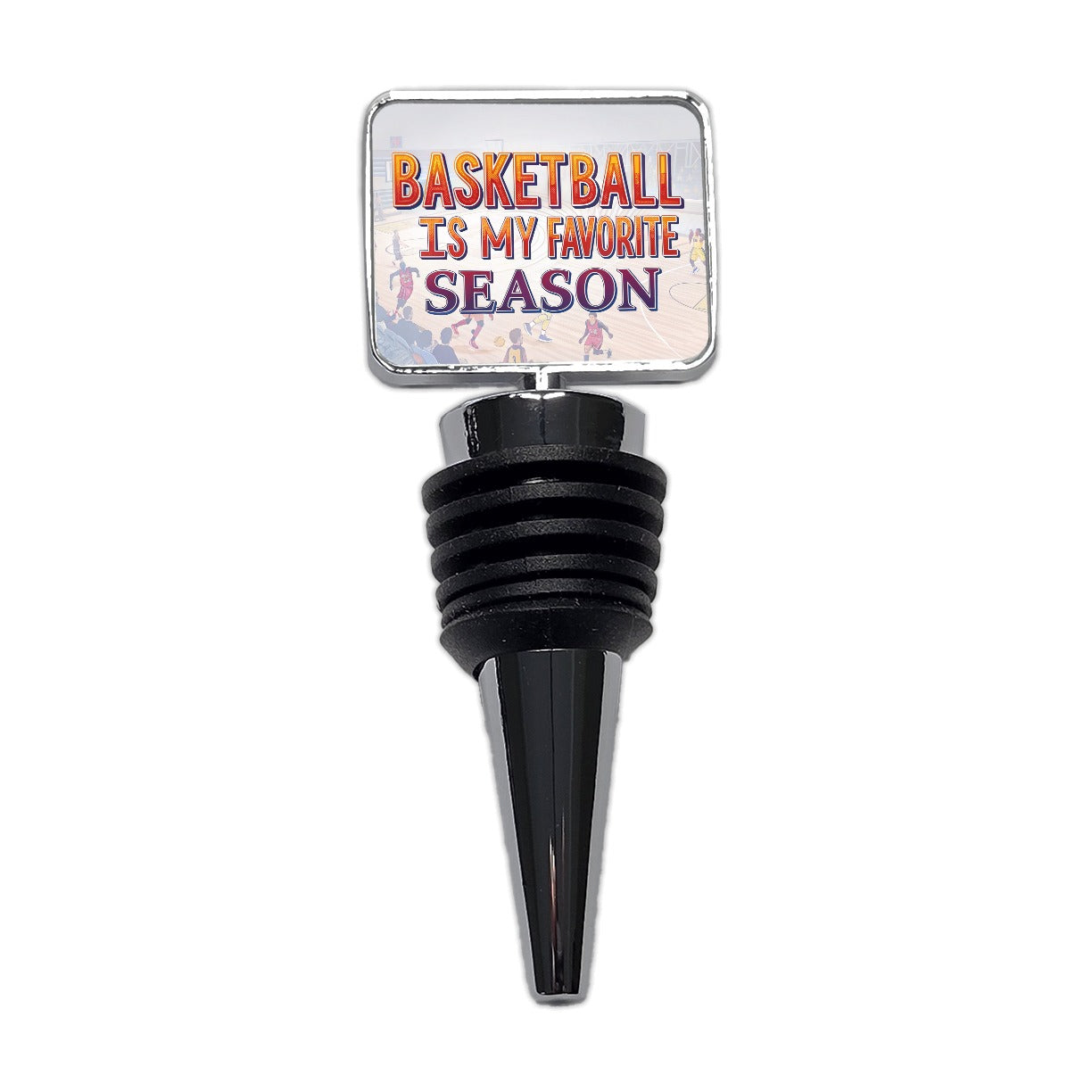 Basketball Is My Favorite Season Funny Wine Bottle Stopper