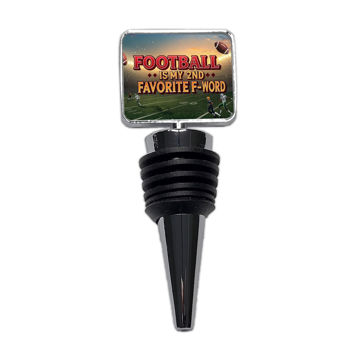 Football Is My 2nd Second Favorite F-Word Wine Bottle Stopper