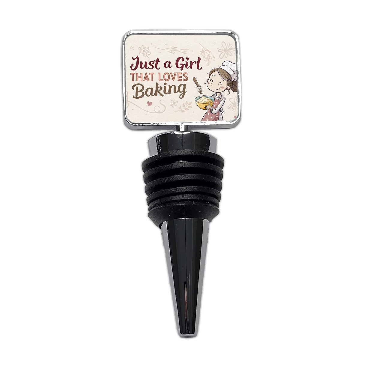 Just A Girl That Loves Baking Funny Wine Bottle Stopper