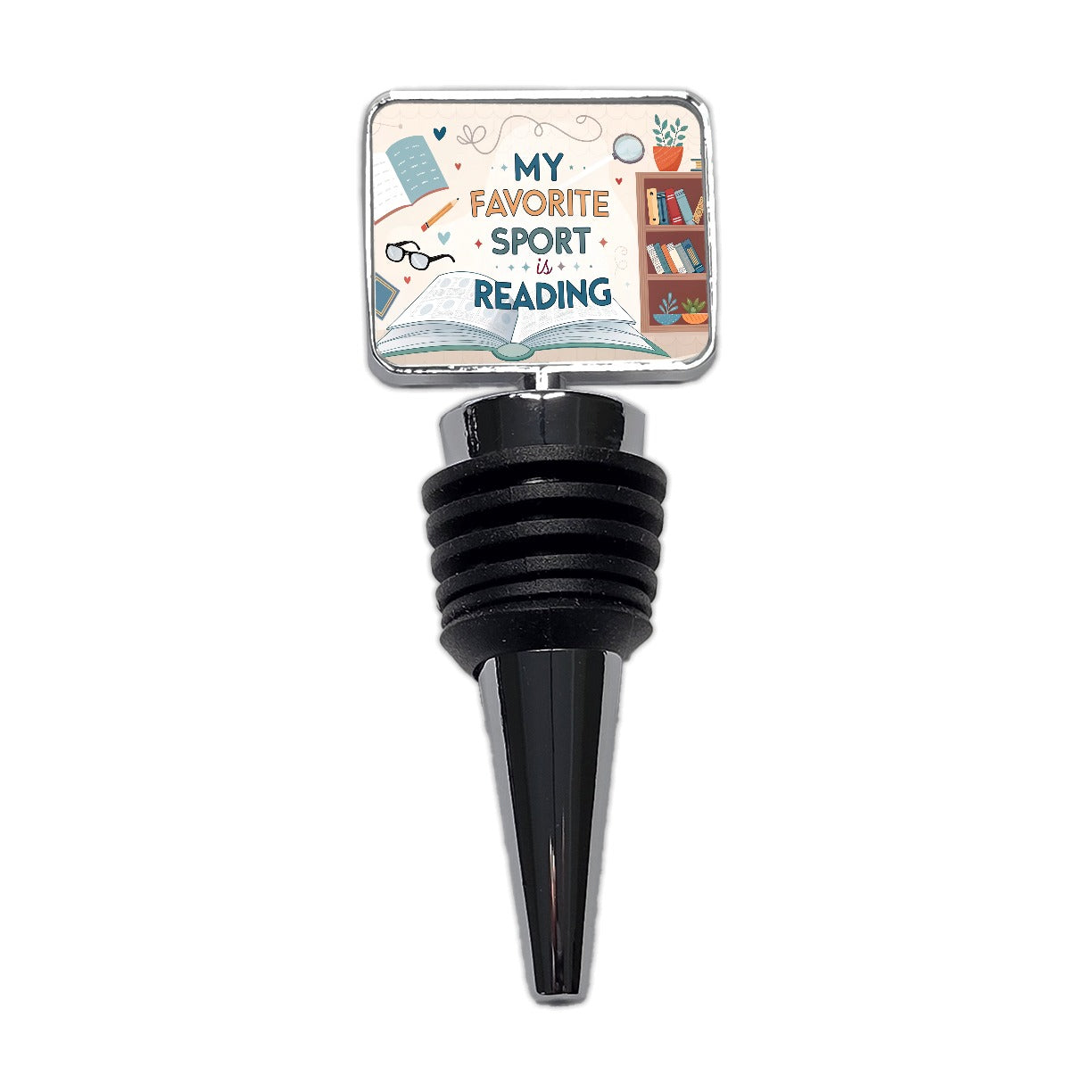 My Favorite Sport Is Reading Funny Wine Bottle Stopper