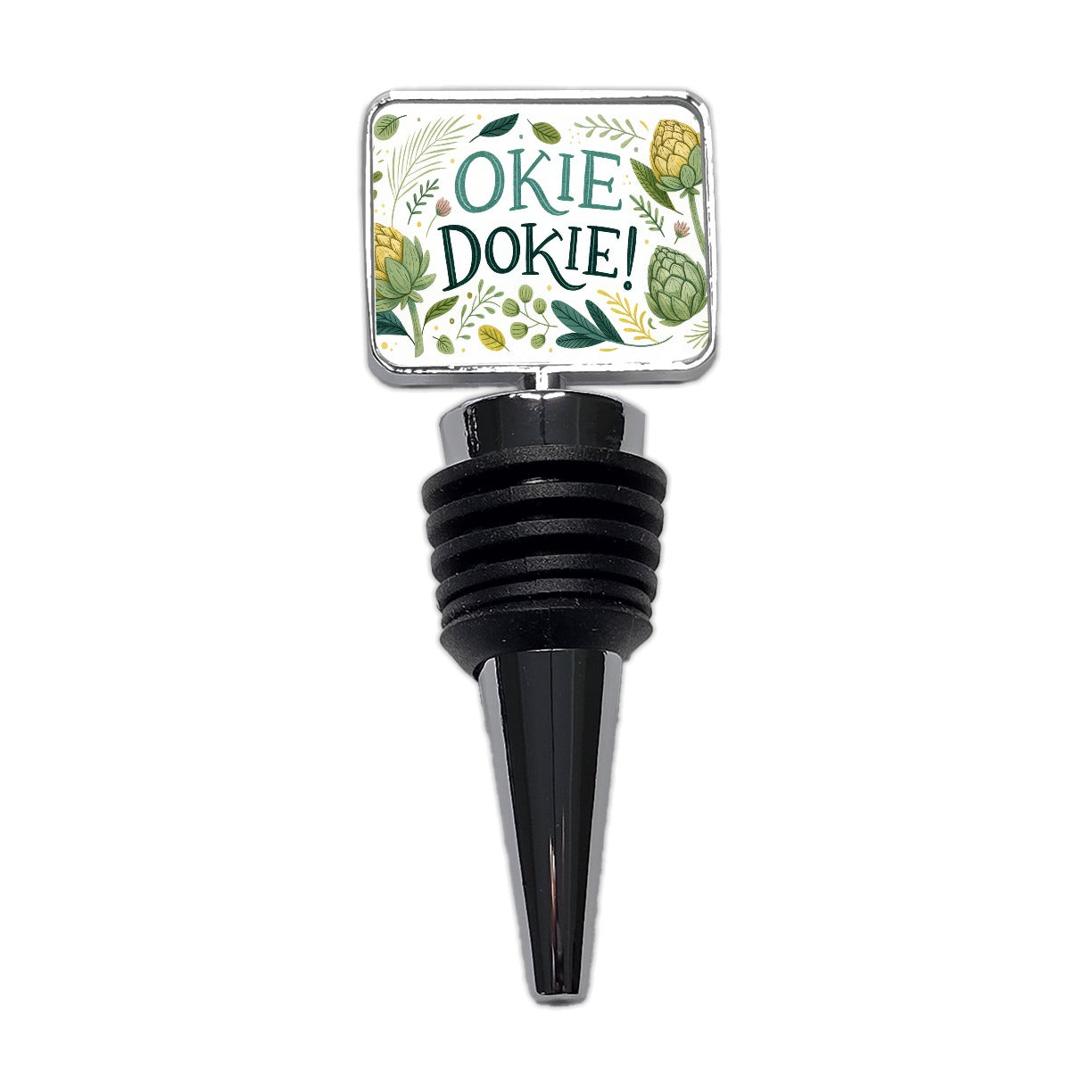 Okie Dokie Artichoke Wine Bottle Stopper