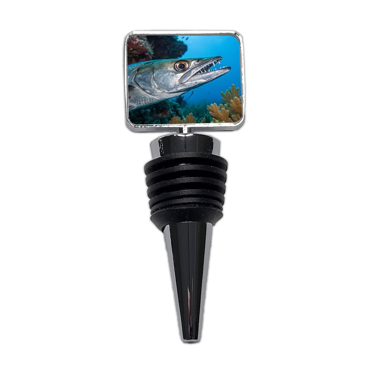 Barracuda Fish Ocean Wildlife Wine Bottle Stopper