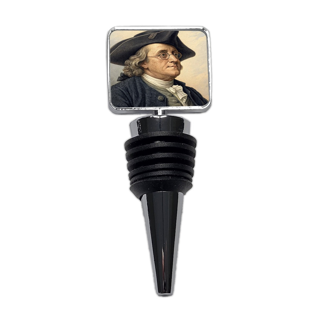 Benjamin Franklin Inventor Wine Bottle Stopper