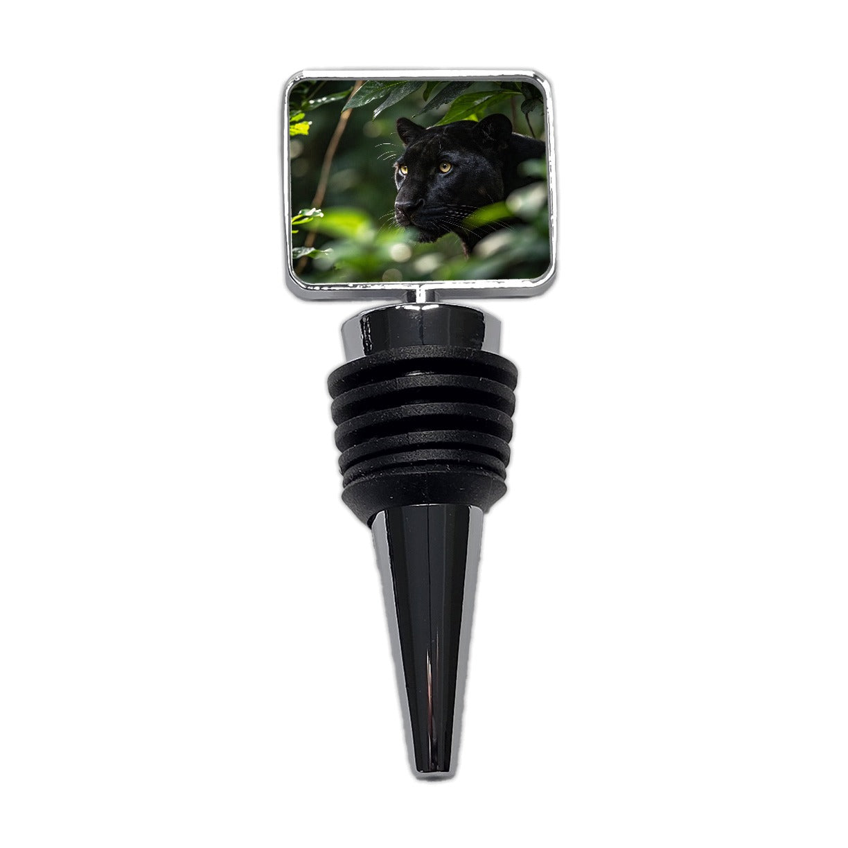 Black Panther Jungle Wildlife Wine Bottle Stopper