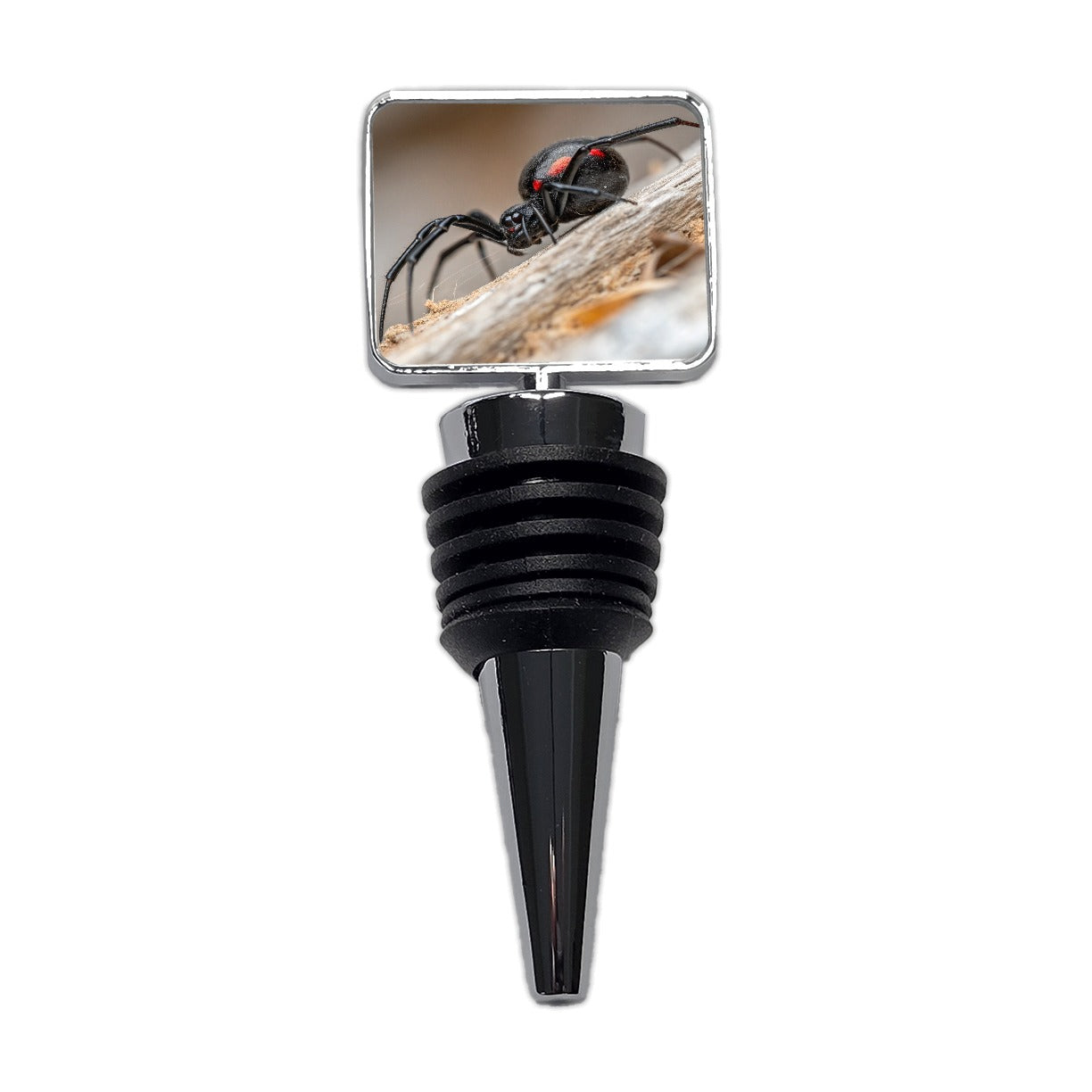 Black Widow Spider Arachnid Wine Bottle Stopper