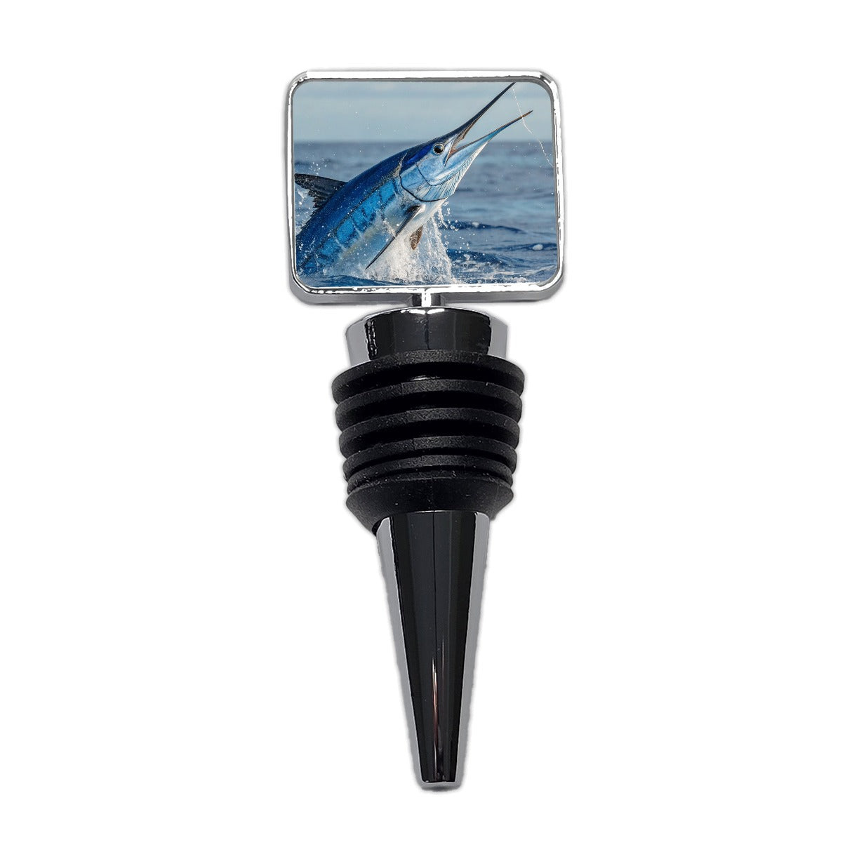 Blue Marlin Deep Sea Fishing Wine Bottle Stopper
