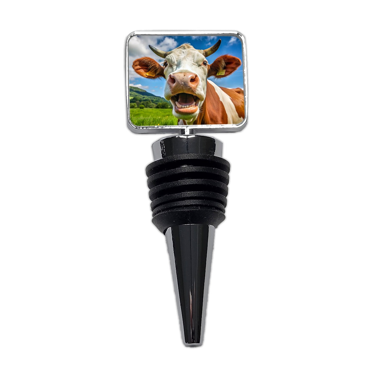 Laughing Cow Farm Wine Bottle Stopper