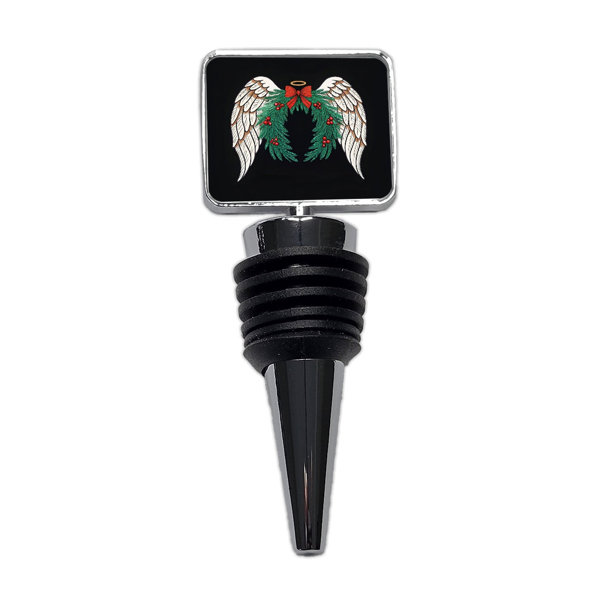 Angel Wings Christmas Wine Bottle Stopper