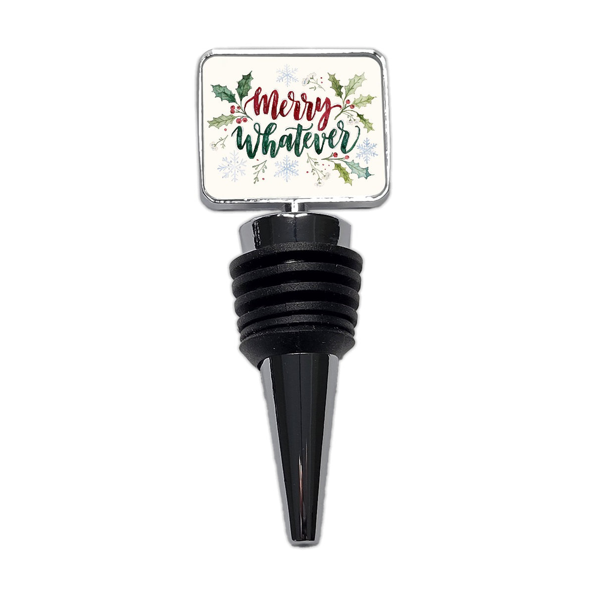 Merry Whatever Christmas Funny Wine Bottle Stopper