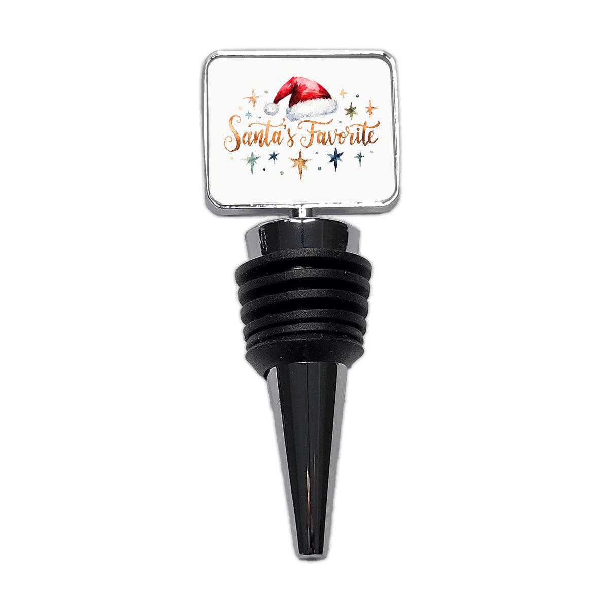 Santa's Favorite Christmas Funny Wine Bottle Stopper