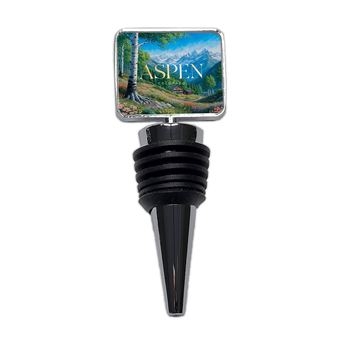 Aspen Colorado Travel Wine Bottle Stopper