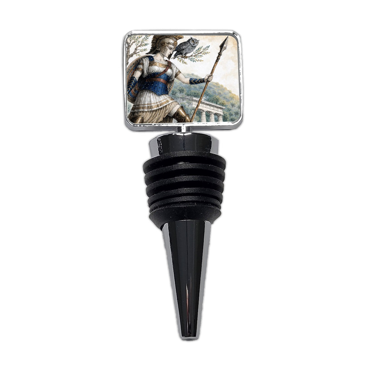 Athena Greek Goddess Wine Bottle Stopper