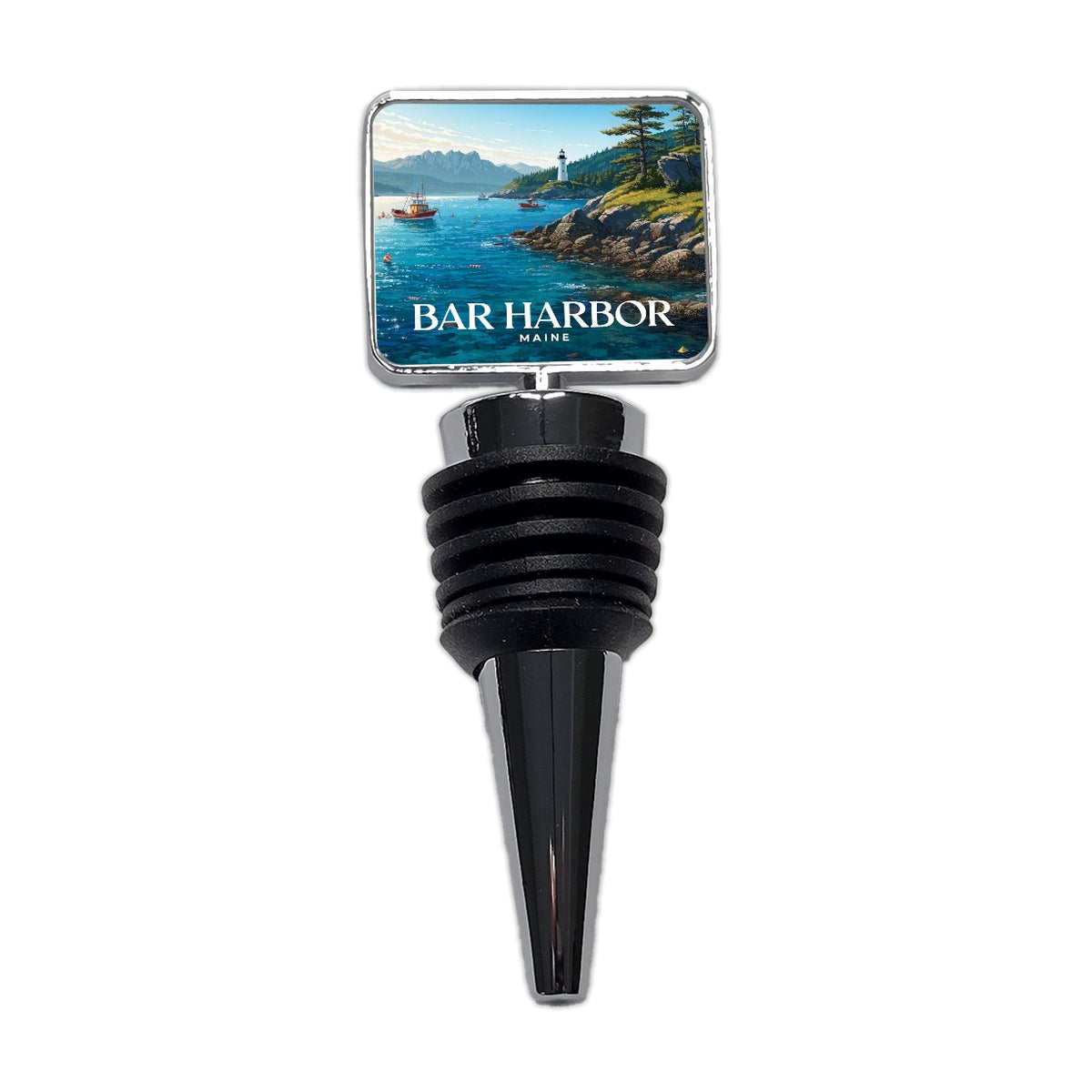 Bar Harbor Maine Travel Wine Bottle Stopper