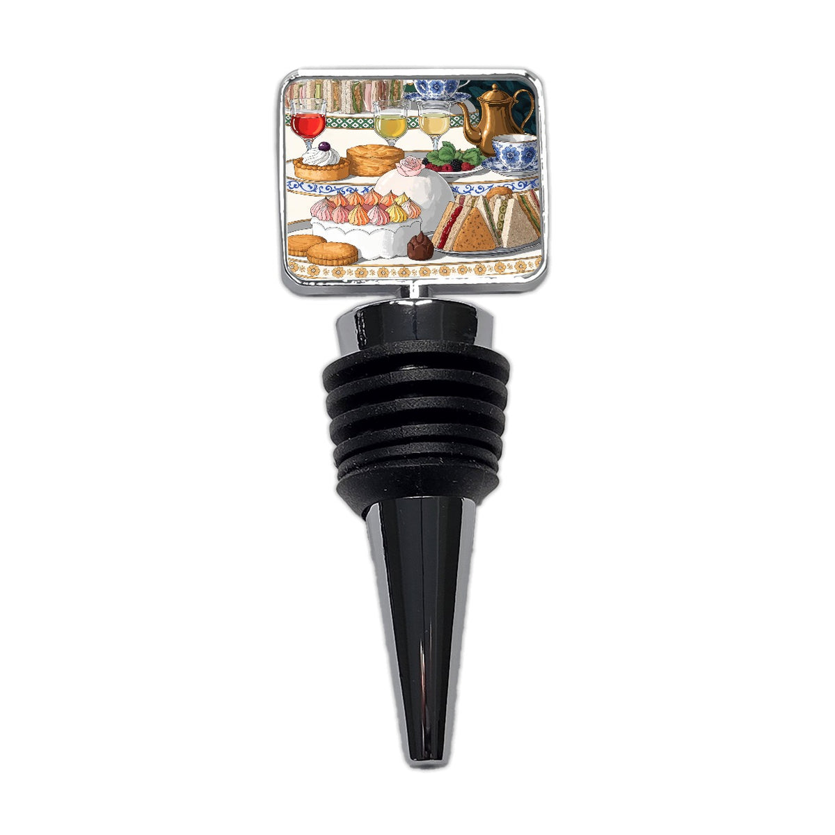 Beautiful Afternoon High Tea Wine Bottle Stopper