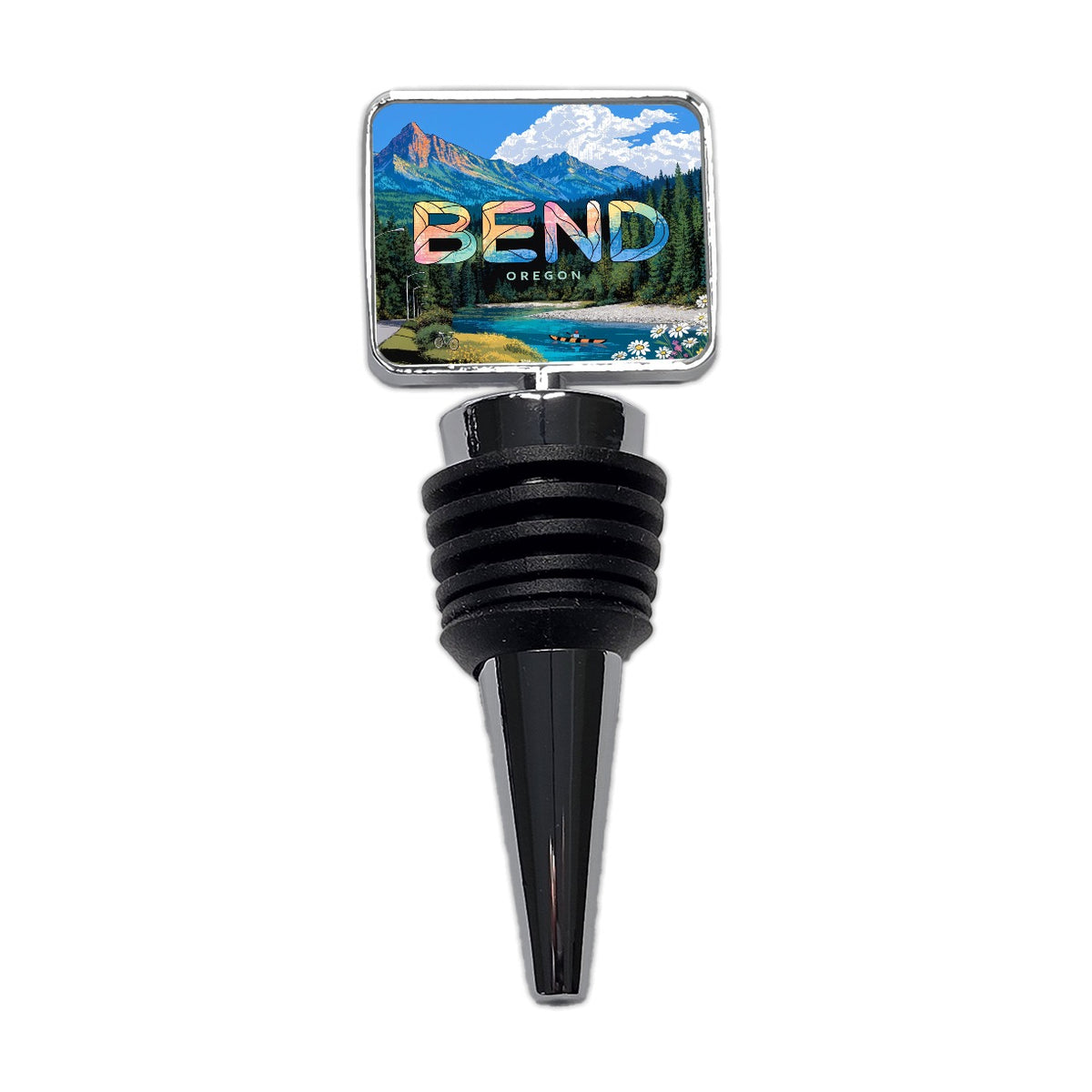 Bend Oregon Travel Wine Bottle Stopper