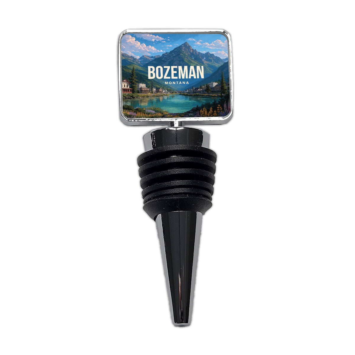 Bozeman Montana Travel Wine Bottle Stopper