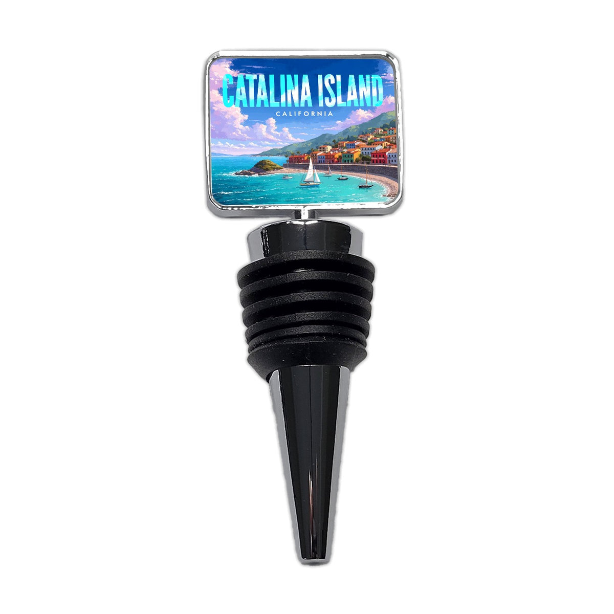 Catalina Island California Travel Wine Bottle Stopper