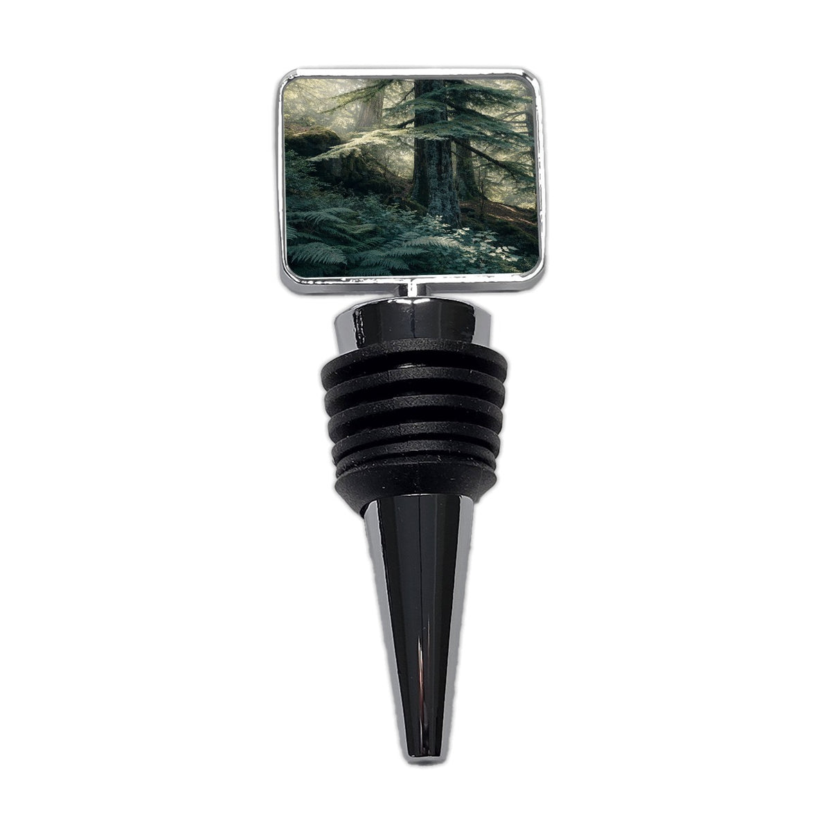 Cedar Woodland Forest Wine Bottle Stopper