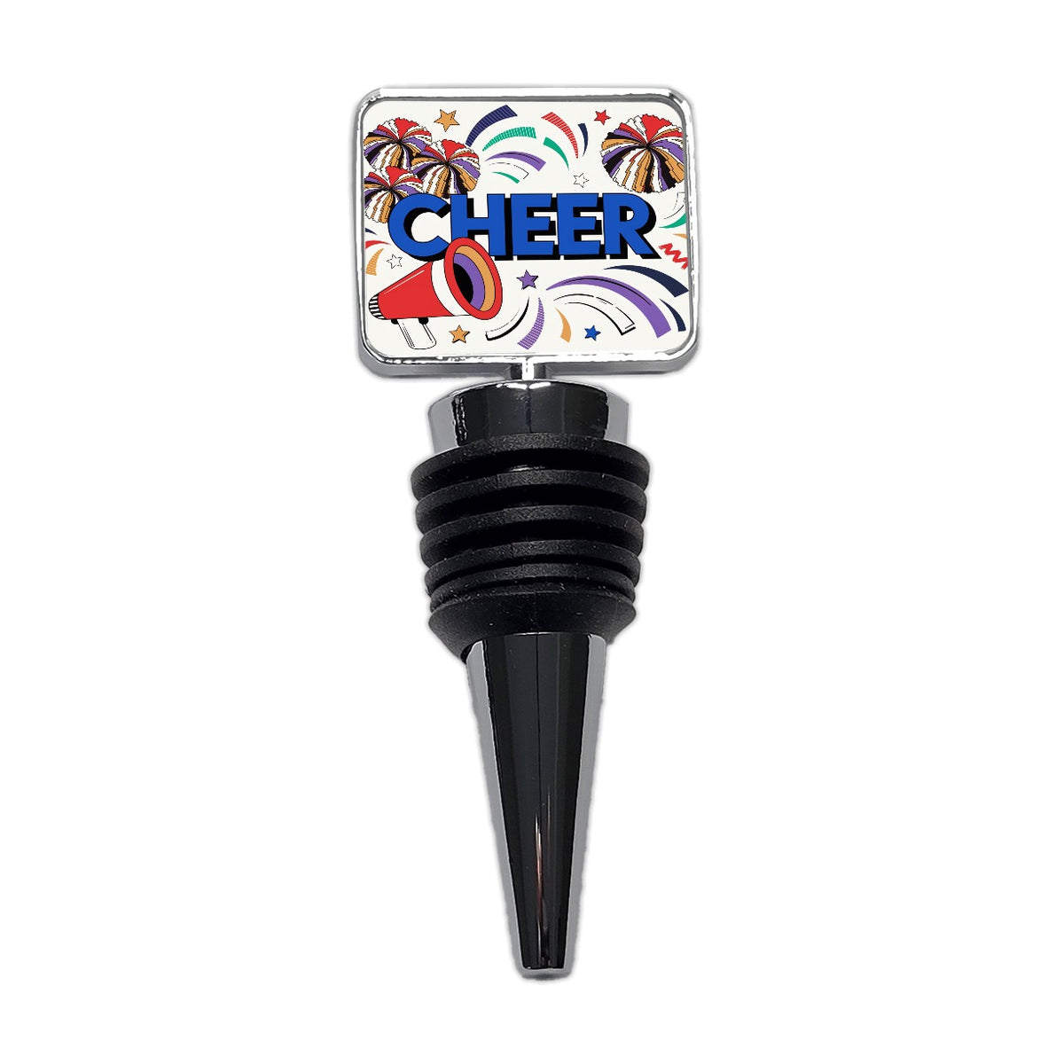 Cheer Cheerleader Colorful Wine Bottle Stopper