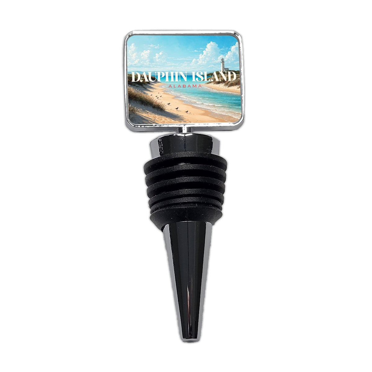 Dauphin Island Alabama Travel Wine Bottle Stopper