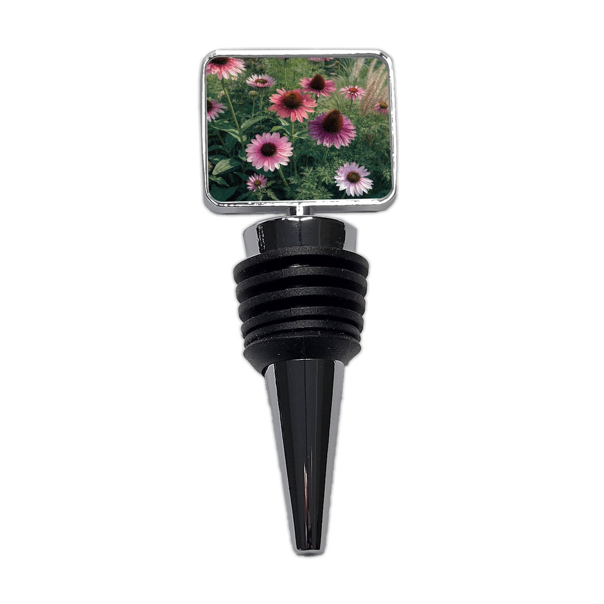 Echinacea Coneflower Garden Wine Bottle Stopper