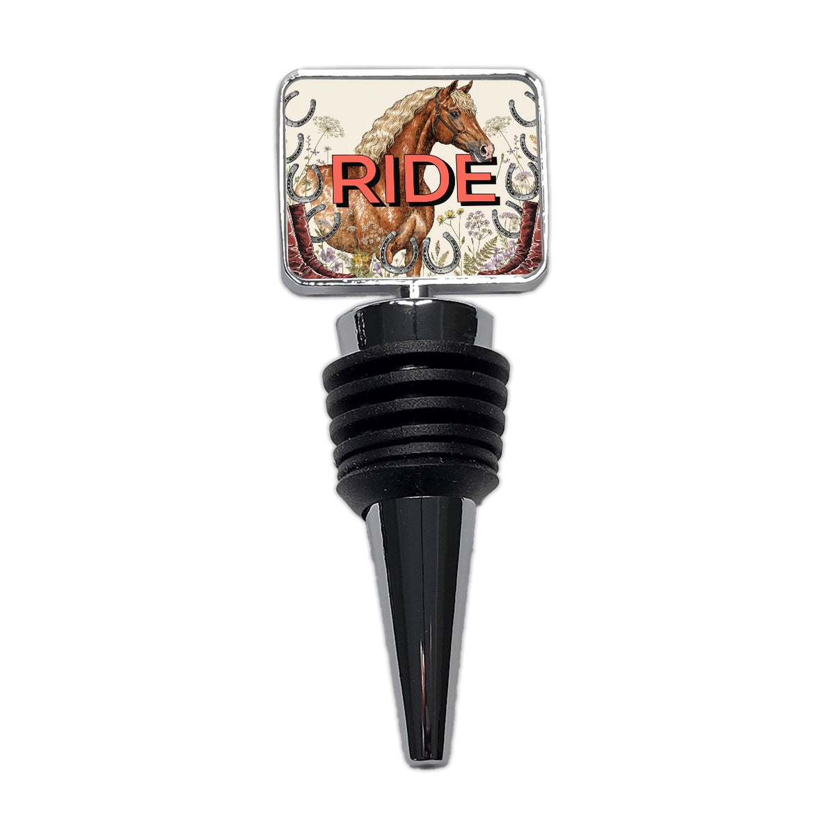 Equestrian Horse Riding Wine Bottle Stopper