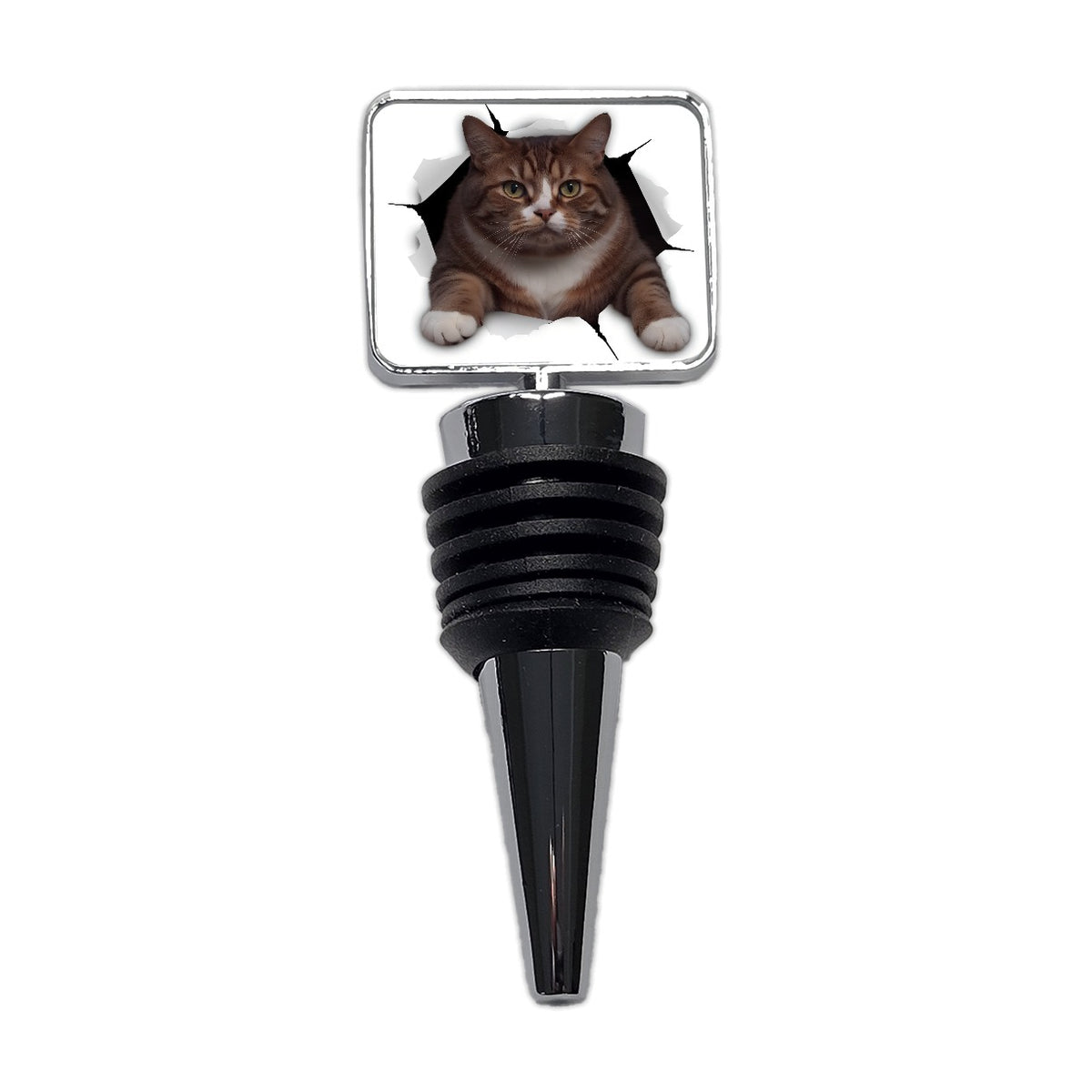 Fat Cat Breakout Wine Bottle Stopper
