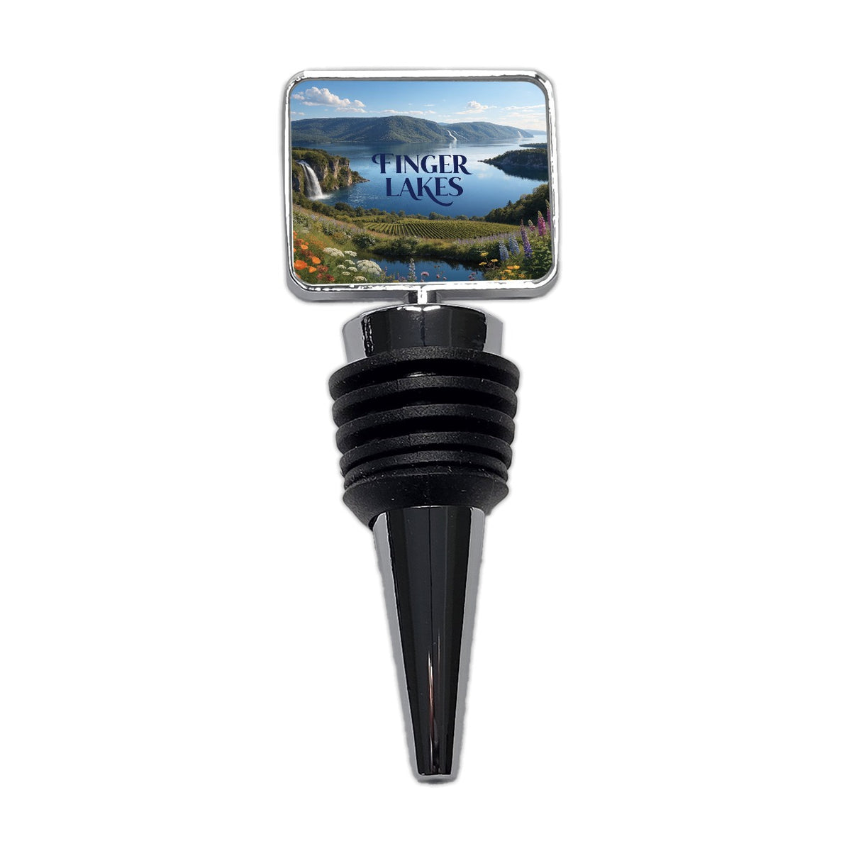 Finger Lakes Travel Wine Bottle Stopper