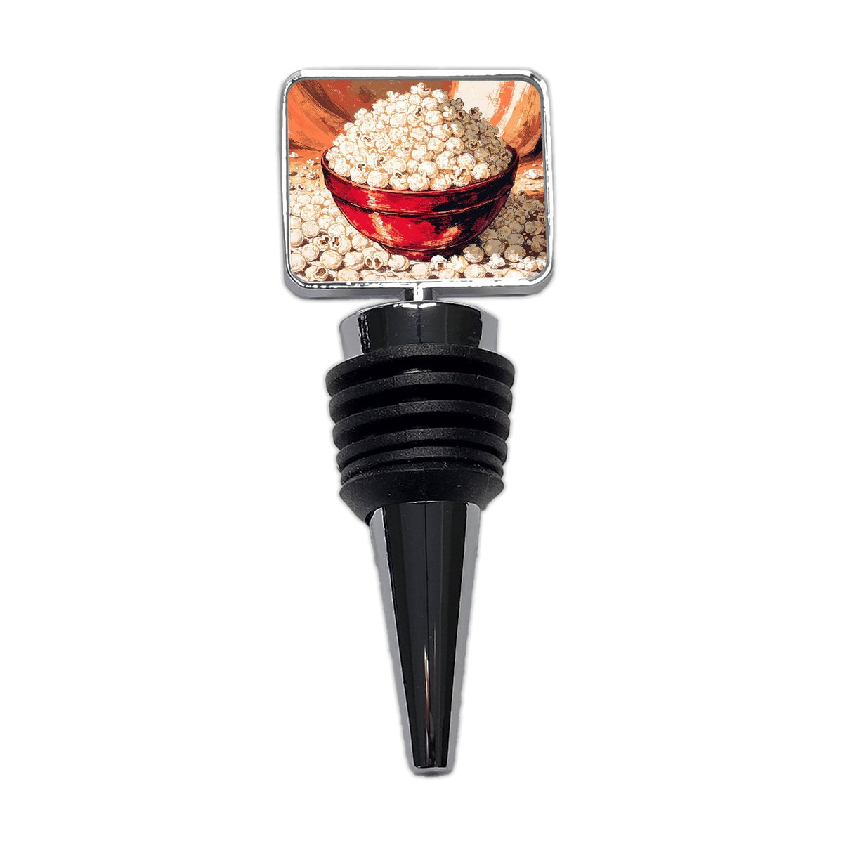 Gourmet Popcorn Movie Night Wine Bottle Stopper