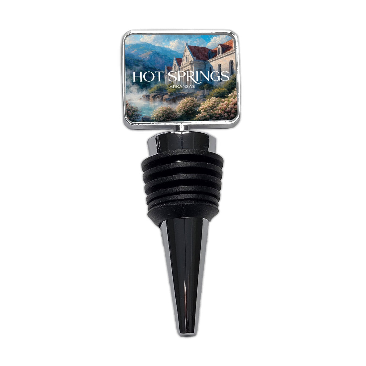 Hot Springs Arkansas Travel Wine Bottle Stopper