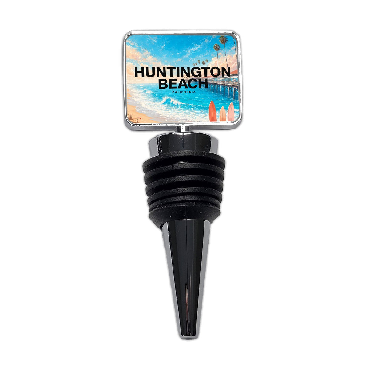 Huntington Beach California Travel Wine Bottle Stopper