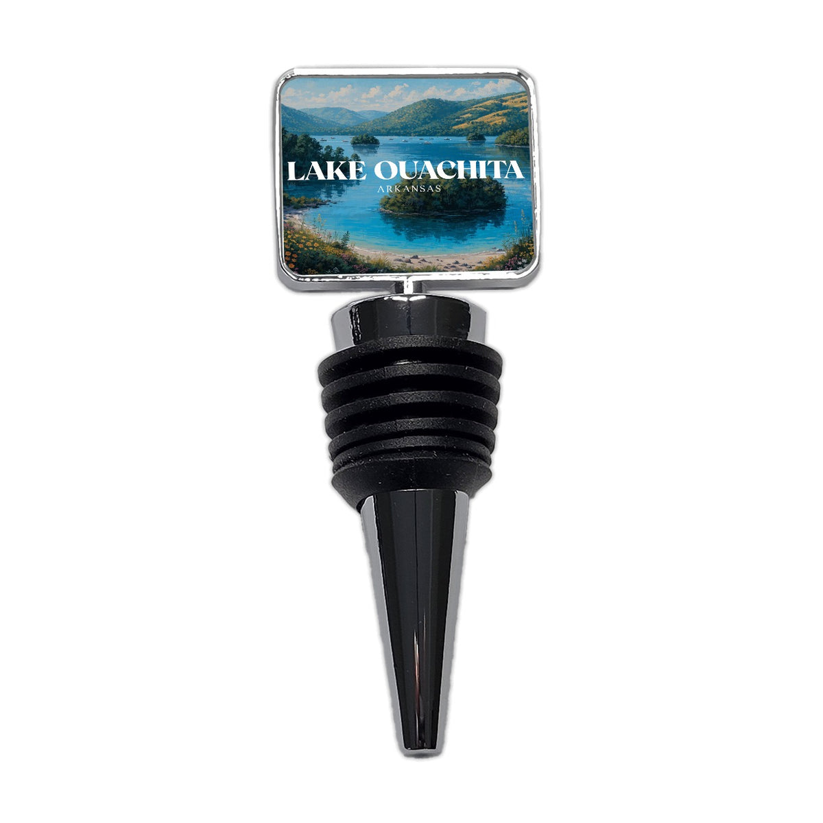 Lake Ouachita Arkansas Travel Wine Bottle Stopper