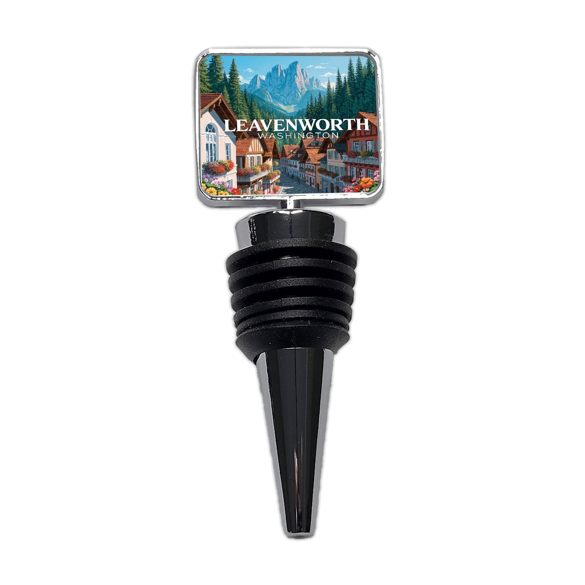 Leavenworth Washington Travel Wine Bottle Stopper