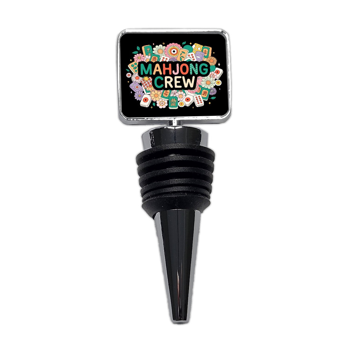 Mahjong Crew Game Colorful Wine Bottle Stopper