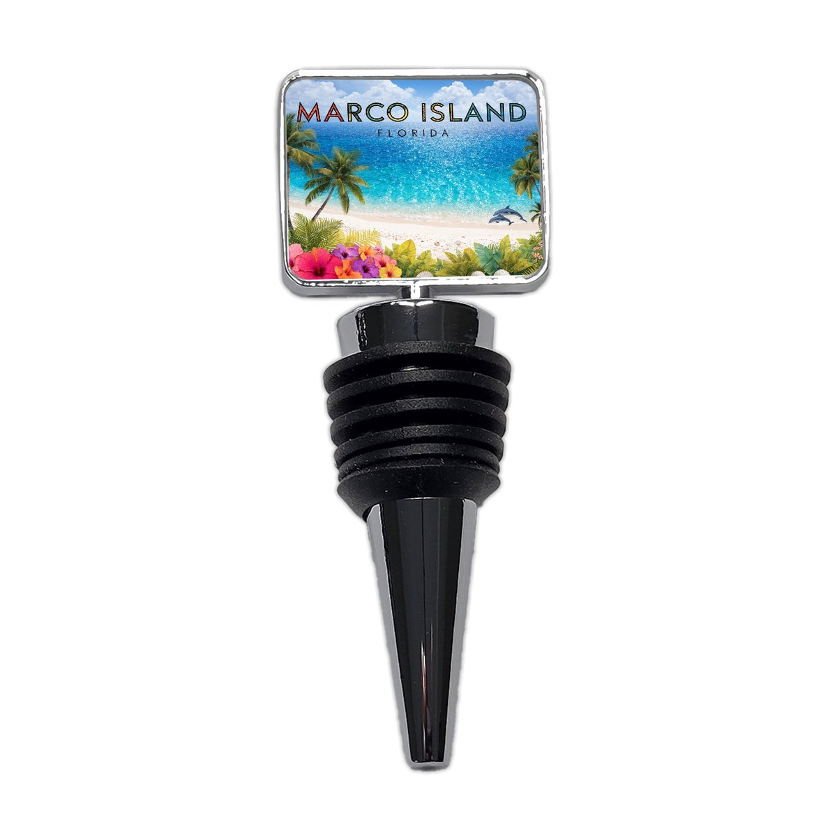 Marco Island Florida Travel Wine Bottle Stopper