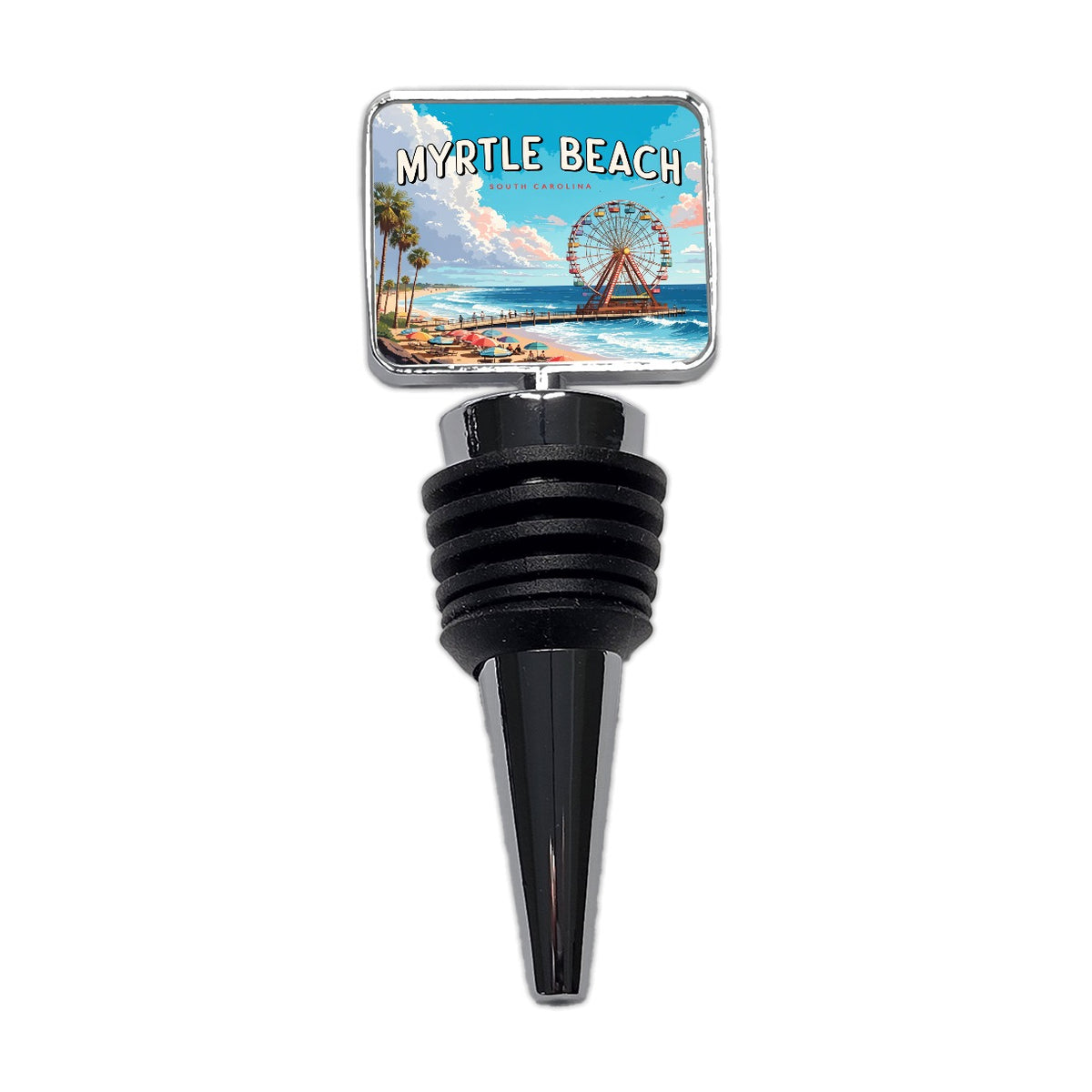 Myrtle Beach South Carolina Travel Wine Bottle Stopper