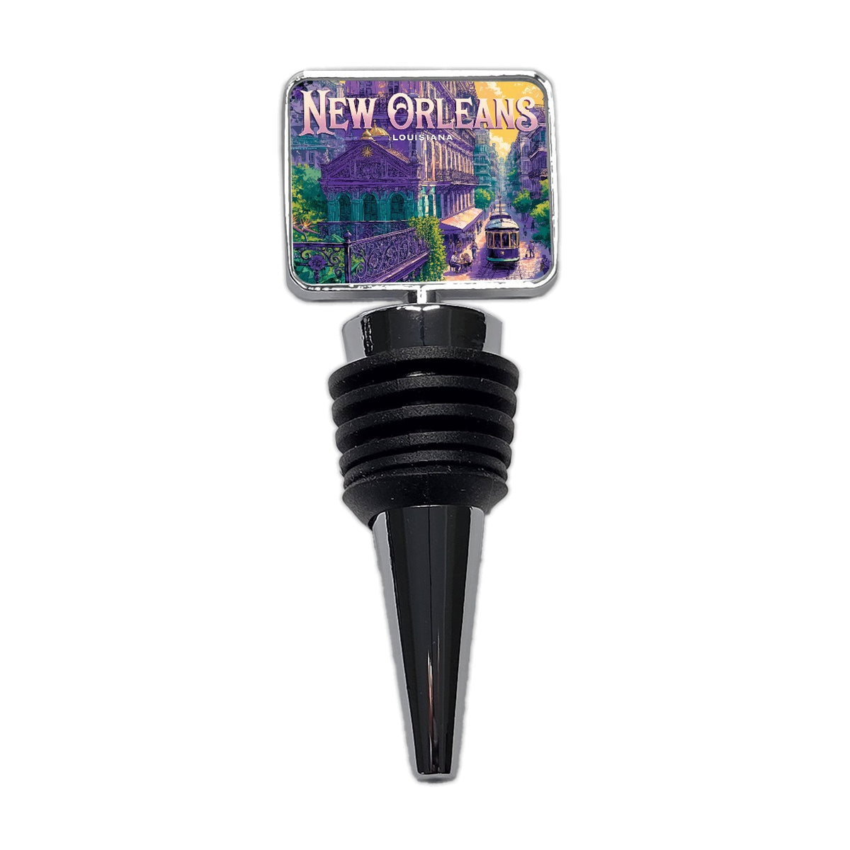 New Orleans Louisiana Travel City Wine Bottle Stopper