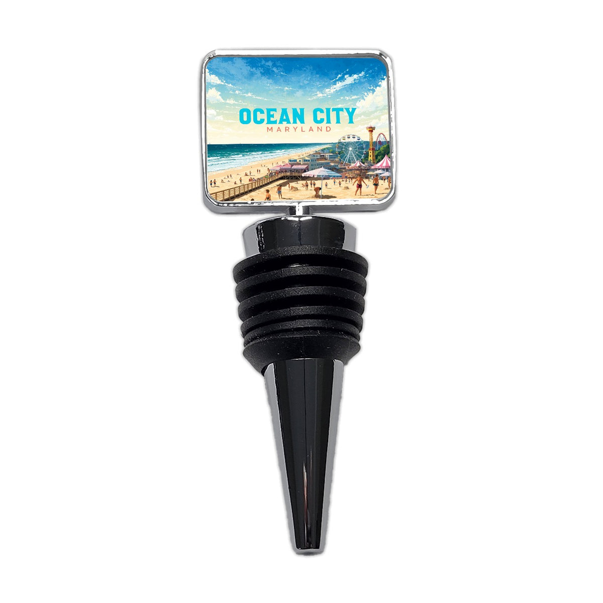 Ocean City Maryland Travel Wine Bottle Stopper