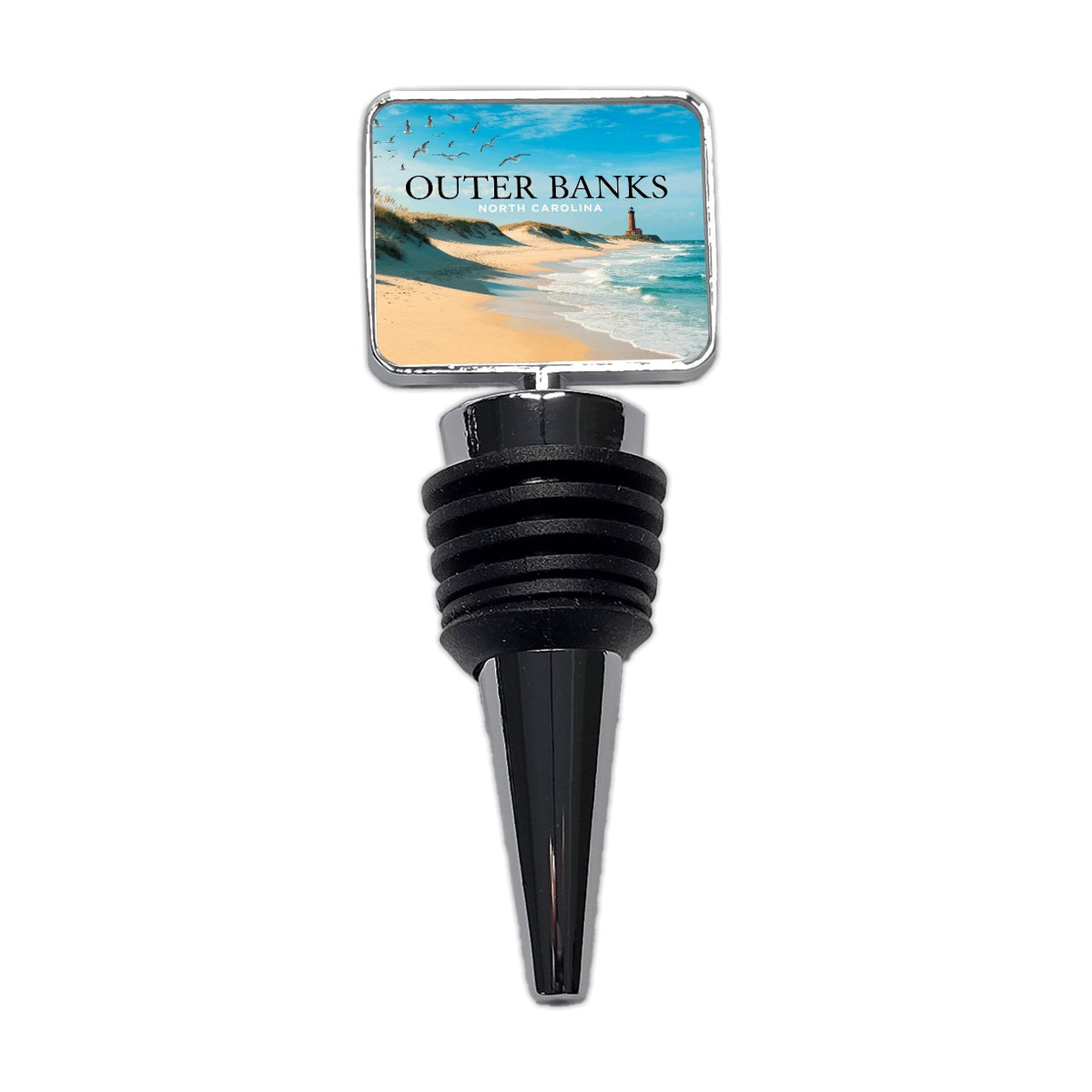 Outer Banks North Carolina Travel Beach Wine Bottle Stopper