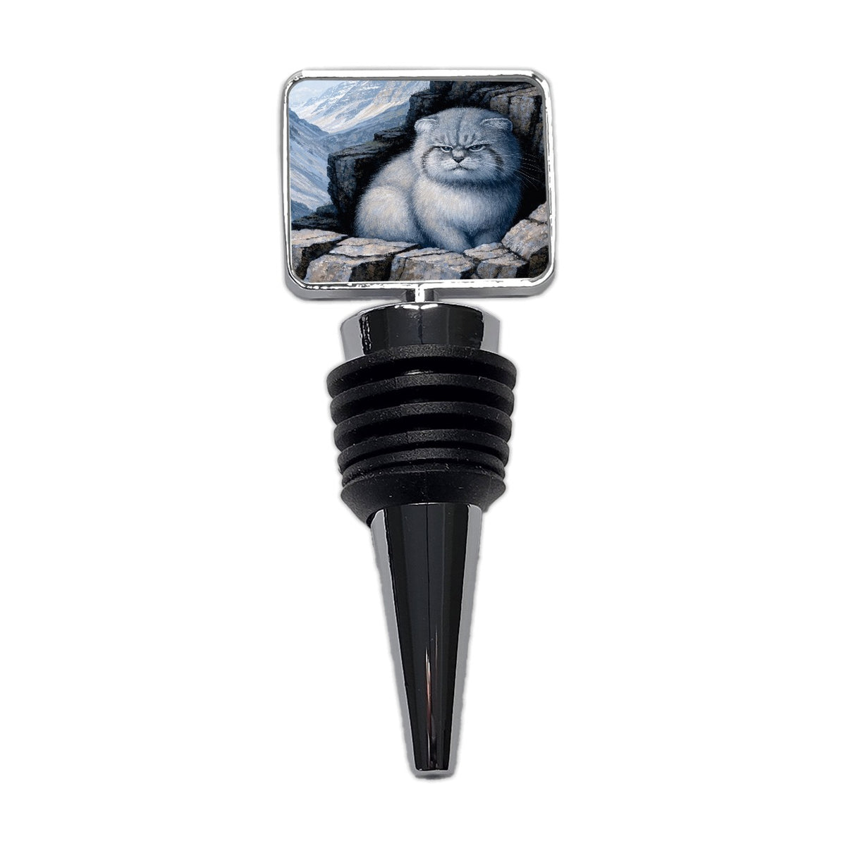 Pallas Cat Mountains Wine Bottle Stopper