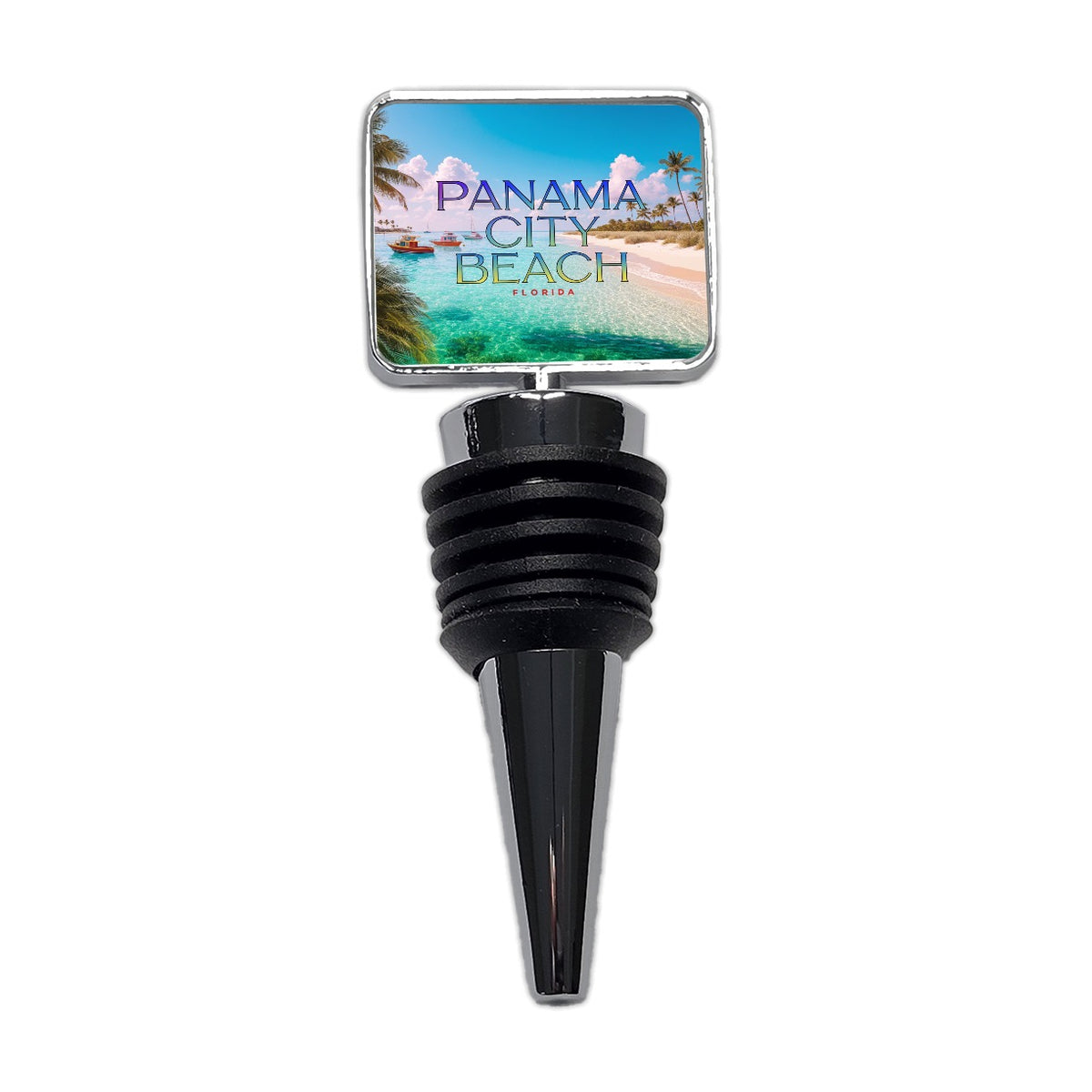 Panama City Beach Florida Travel Wine Bottle Stopper