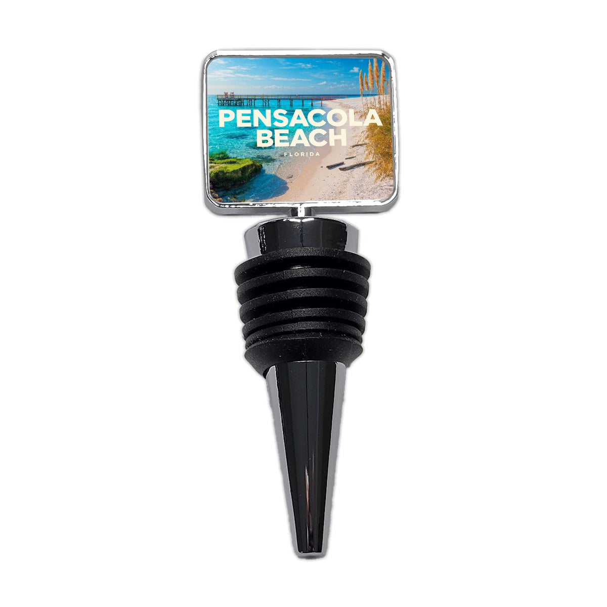 Pensacola Beach Florida Travel Wine Bottle Stopper
