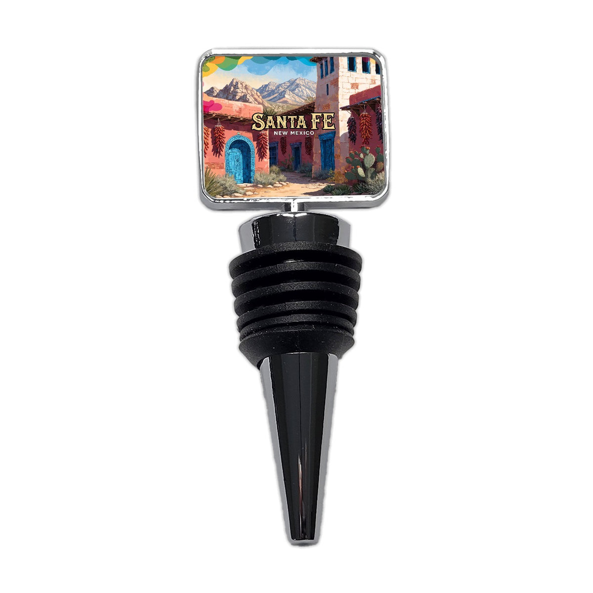 Santa Fe New Mexico Travel Wine Bottle Stopper