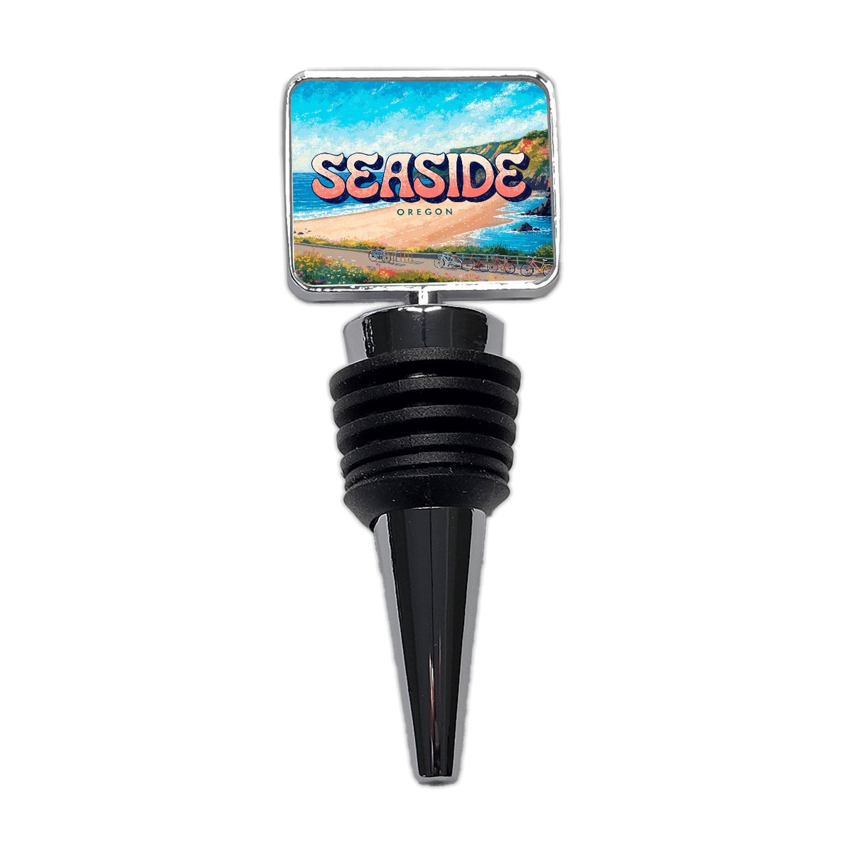 Seaside Oregon Travel Wine Bottle Stopper