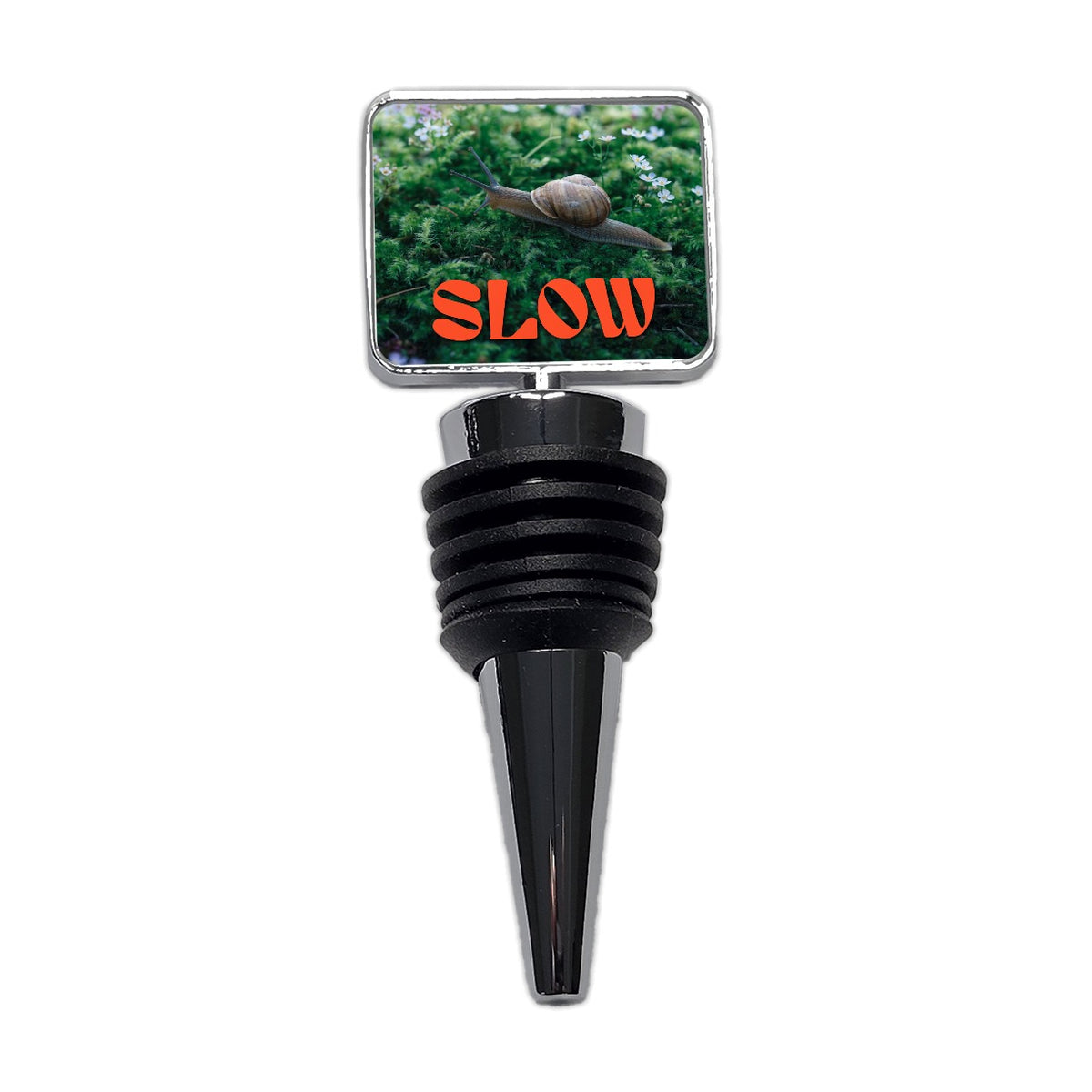 Slow Snail Funny Wine Bottle Stopper