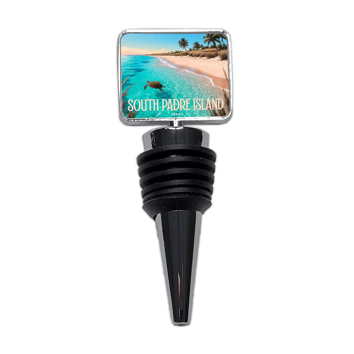 South Padre Island Texas Travel Wine Bottle Stopper